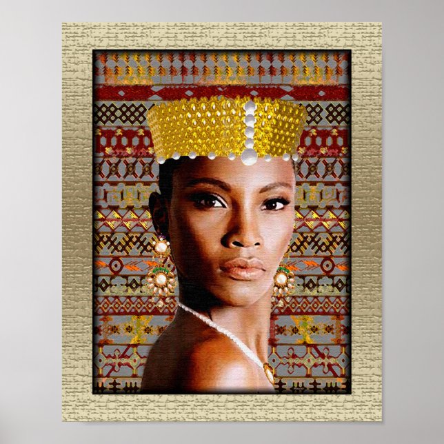 African Tribal Queen Poster (Vorne)