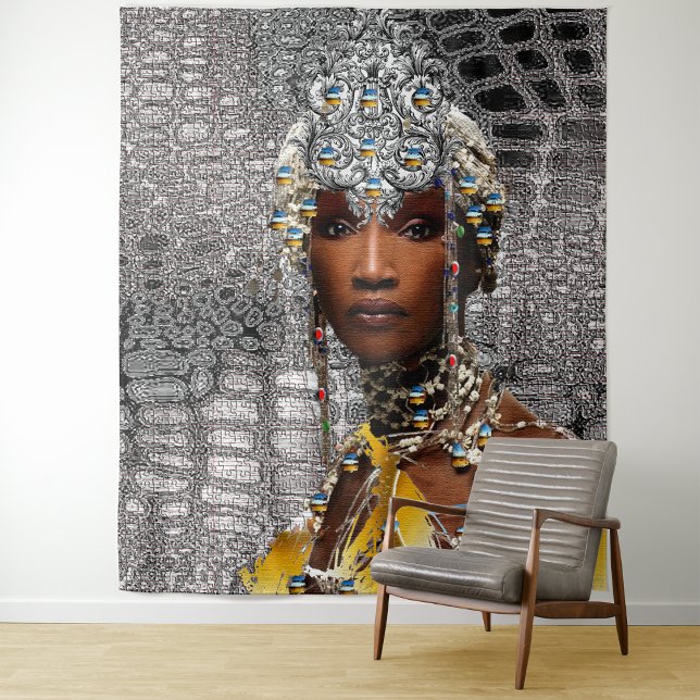 African Tribal Queen Wandteppich (Von Creator hochgeladen)