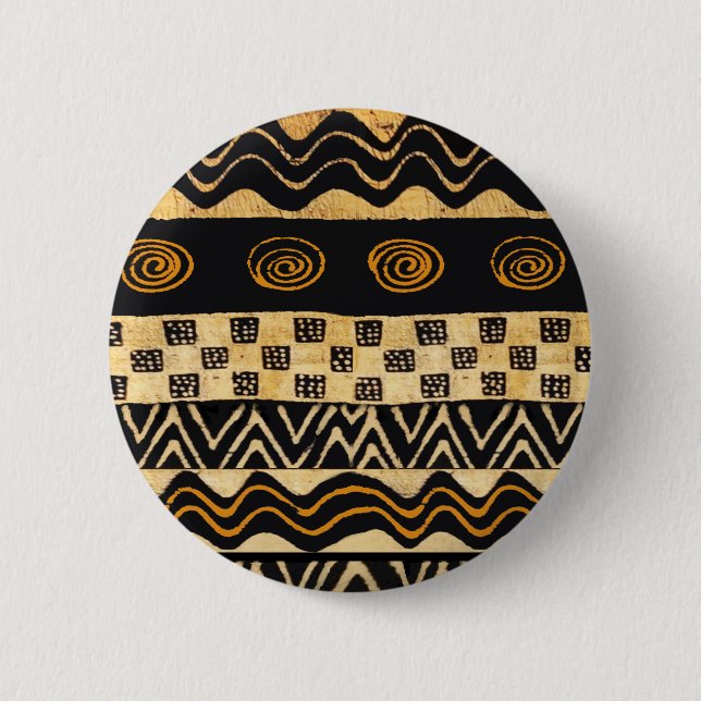 African Tribal Shaman Design Button (Vorderseite)
