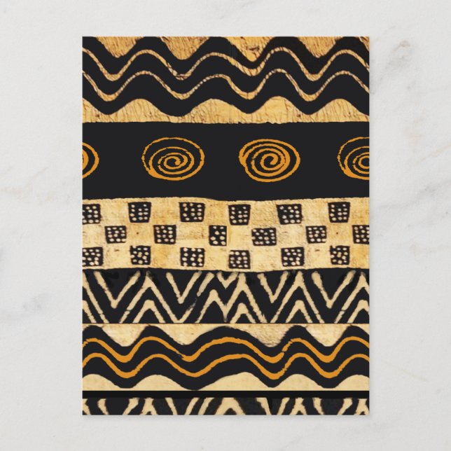 African Tribal Shaman Design Postkarte (Vorderseite)