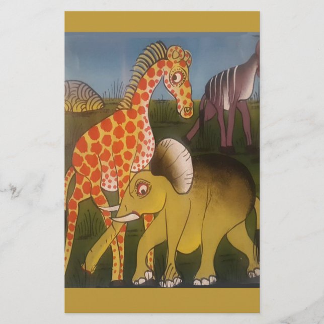 African Trio Art Print Briefpapier (Vorderseite)