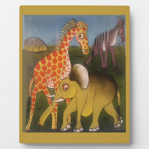 African Trio Art Print Fotoplatte