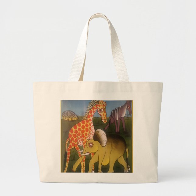 African Trio Art Print Jumbo Stoffbeutel (Vorne)