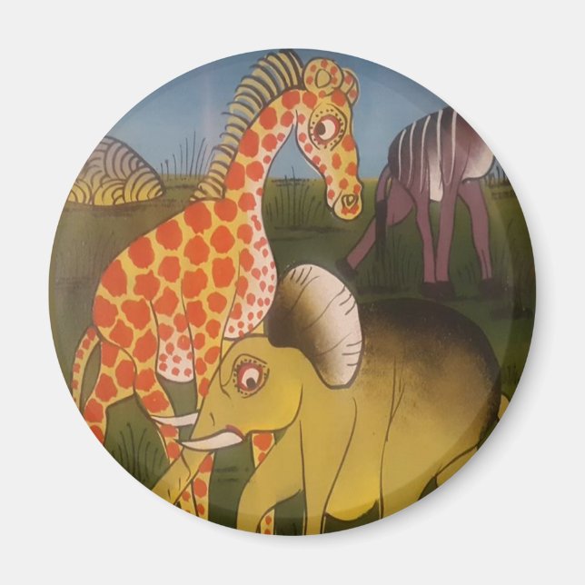 African Trio Art Print Magnet (Vorne)