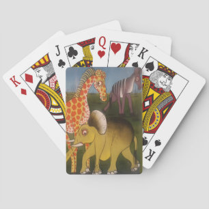 African Trio Art Print Spielkarten