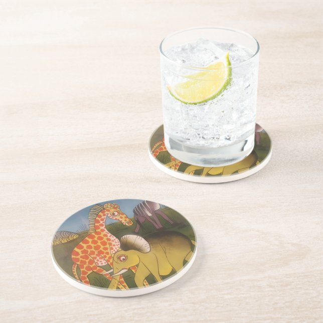 African Trio Art Print Untersetzer (Seite)