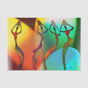 African Vase Confetti Celebration Seidenpapier