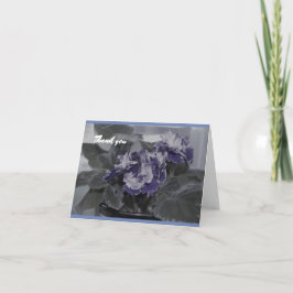 African Violet Dankeschön Karten