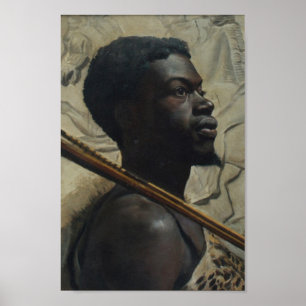 African Warrior by Walter Scott Boyd Poster