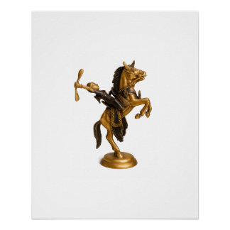 African Warrior on Horseback – Cultural Art Poster