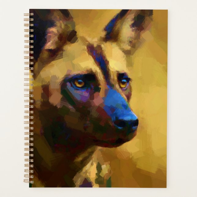 African Wild Dog Art Planer (Vorderseite)
