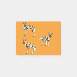 African Wild Dogs Post-it Klebezettel
