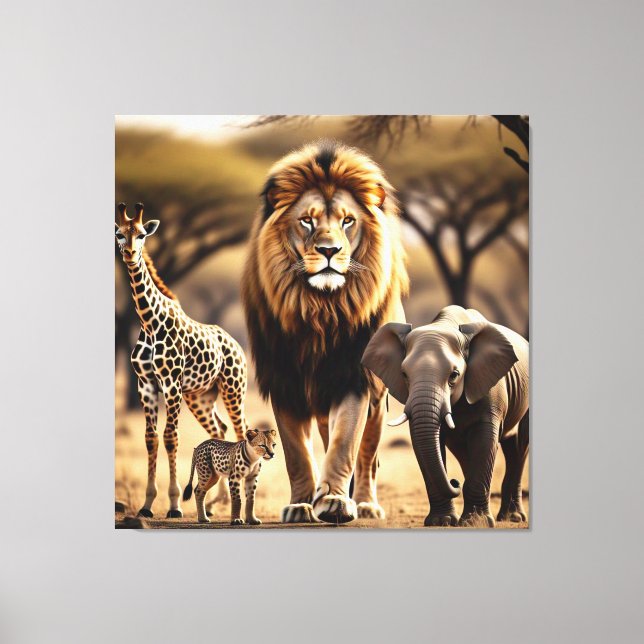 African Wildlife Leinwanddruck (Vorderseite)