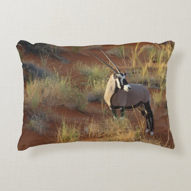 African Wildlife Oryx Antelope Sand Dune Savannah Dekokissen (Vorderseite)