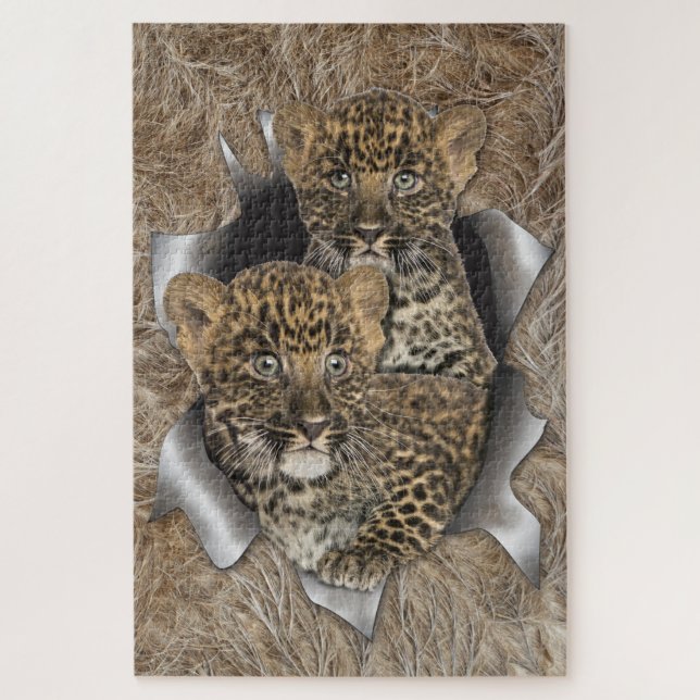 African Wildlife Panel Wall Art (Vertikal)