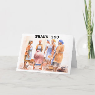 AFRICAN WOMAN DANKESKARTE