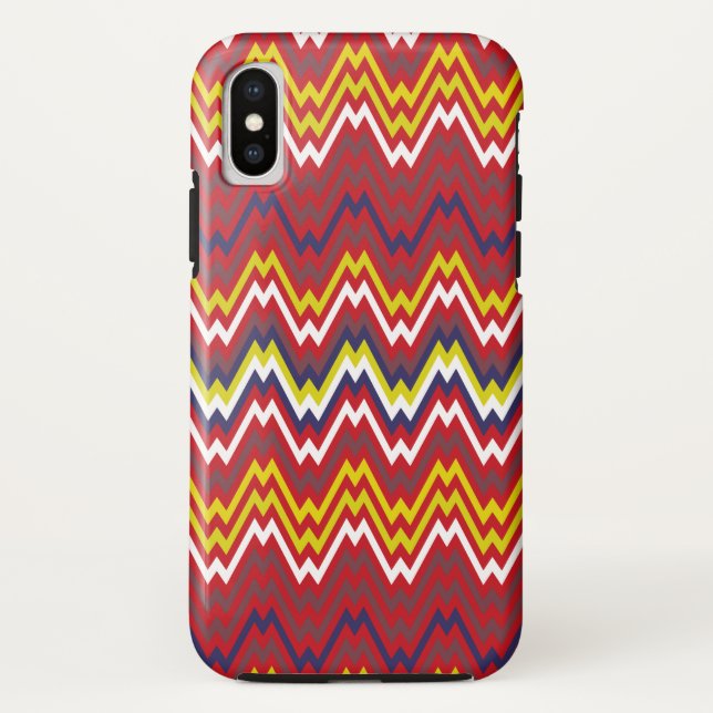African Zigzag Zickzack Weave Striave Muster Case-Mate iPhone Hülle (Rückseite)