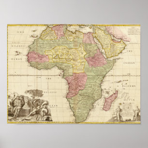 AfricaPanoramic MapAfrica 3 Poster