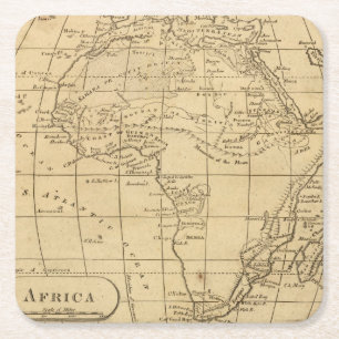 Afrika 11 rechteckiger pappuntersetzer