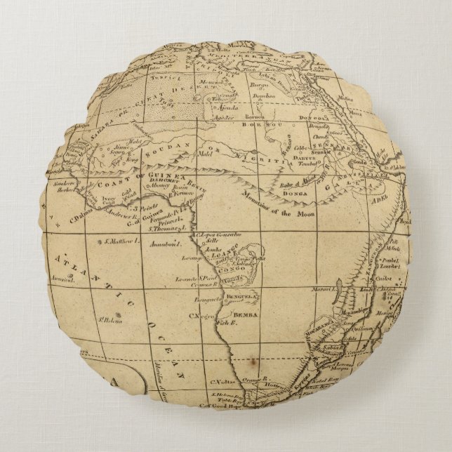 Afrika 11 rundes kissen (Vorderseite)
