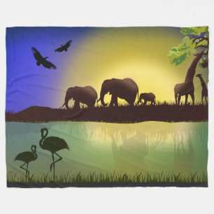 Afrika 1 fleecedecke