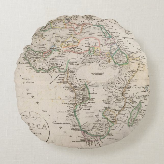 Afrika 21 rundes kissen (Vorderseite)