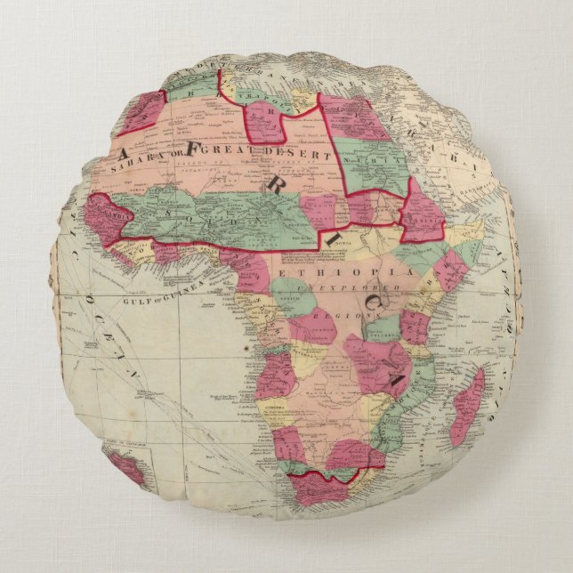 Afrika 30 rundes kissen (Vorderseite)