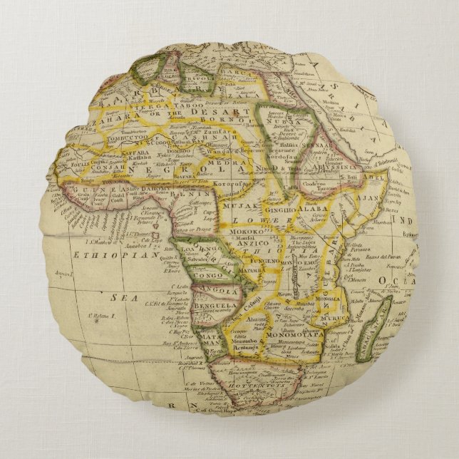 Afrika 34 rundes kissen (Vorderseite)