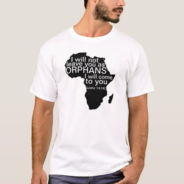 Afrika-ADOPTION Shirt - John-14:18 (Vorderseite)