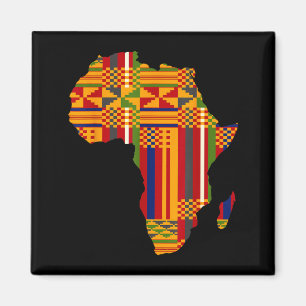 Afrika African American Kente Black History Month Magnet