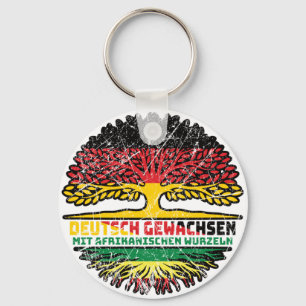 Afrika Afrikanisch Deutsch Deutschland Baum Wurzel Schlüsselanhänger