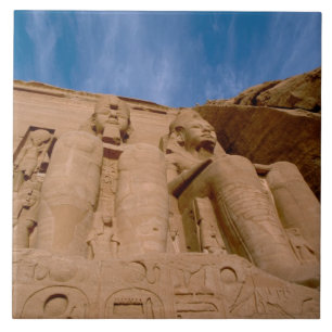 Afrika, Ägypten, Abu Simbel, Ramses II. und Fliese