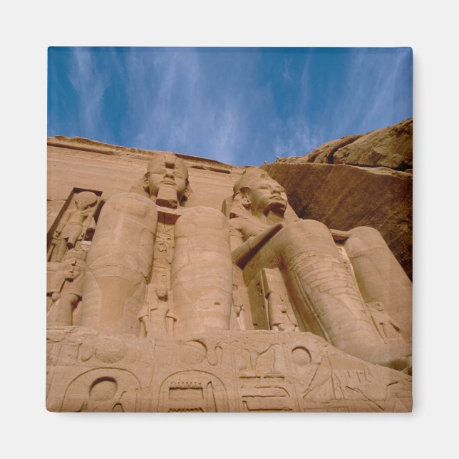 Afrika, Ägypten, Abu Simbel, Ramses II und Magnet (Vorne)