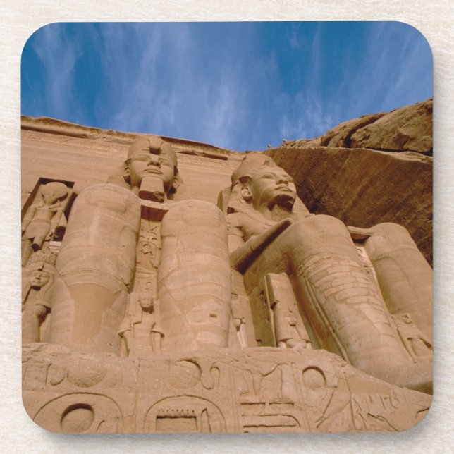Afrika, Ägypten, Abu Simbel, Ramses II und Untersetzer (Vorderseite)