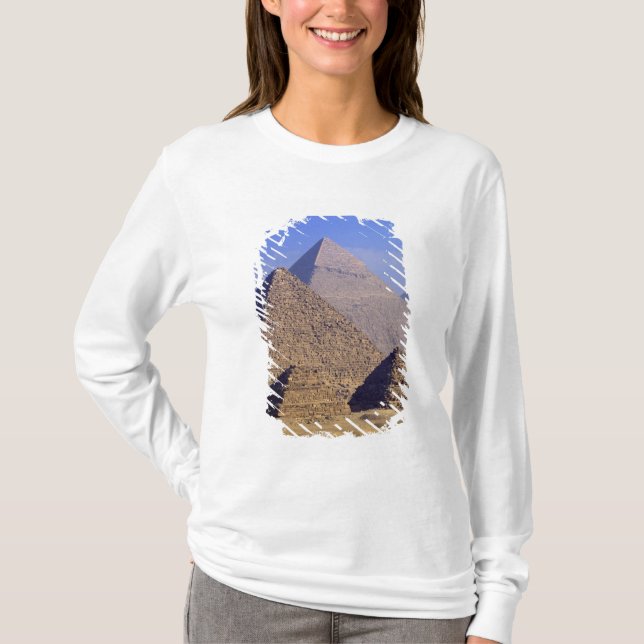 Afrika, Ägypten, Kairo, Gizeh. Pyramiden T-Shirt (Vorderseite)