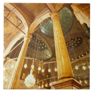 AFRIKA, Ägypten, Kairo, Muhammad-Ali-Moschee Fliese