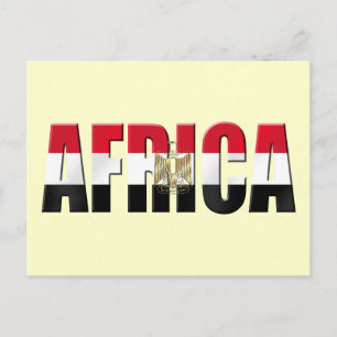 Afrika Ägypten Logo Eagle Embleme Geschenke Postkarte