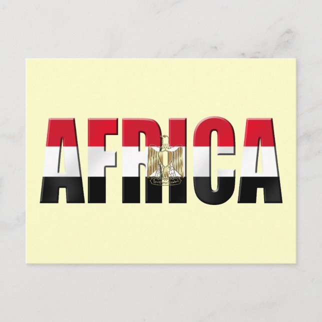 Afrika Ägypten Logo Eagle Embleme Geschenke Postkarte (Vorderseite)