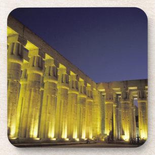 Afrika, Ägypten, Luxor. Sun Court of Amenhotep Getränkeuntersetzer