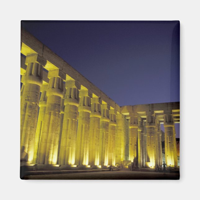 Afrika, Ägypten, Luxor. Sun Court of Amenhotep Magnet (Vorne)