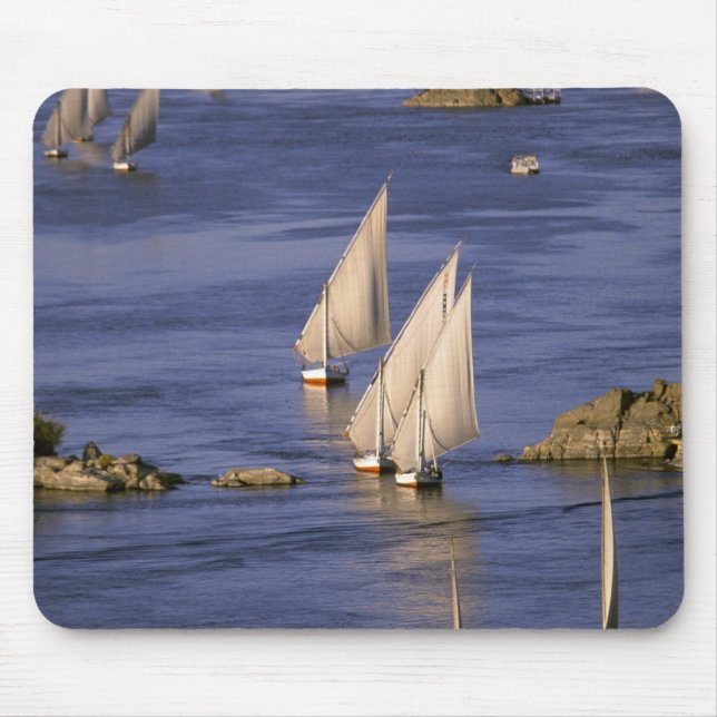 Afrika, Ägypten, Oberägypten, Assuan. Feluke Mousepad (Vorne)