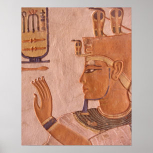 Afrika, Ägypten, Tal der Könige. Grabwand Poster