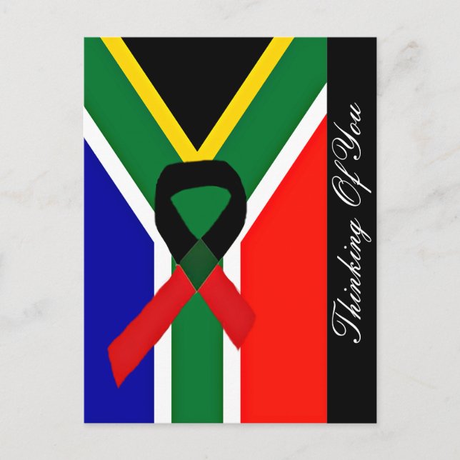 Afrika, Aids-Bewusstsein Postkarte (Vorderseite)