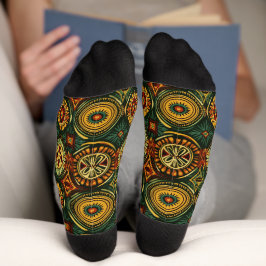 Afrika Amhara Äthiopien - Ethnisches Muster 5 Socken