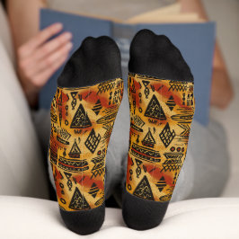 Afrika Amhara Äthiopien - Ethnisches Muster 7 Socken