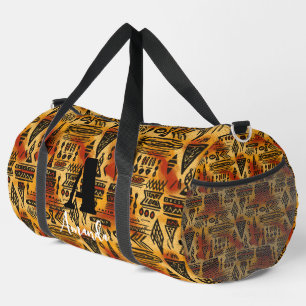 Afrika Amhara Äthiopien Geometrisches ethnisches M Duffle Bag