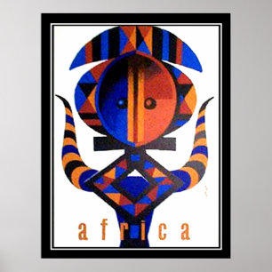 Afrika Art Deko Vintage Poster 2
