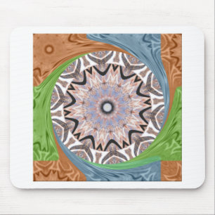 Afrika Asien traditionelles kantiges Muster Mousepad