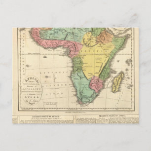 Afrika-Atlas-Karte 2 Postkarte