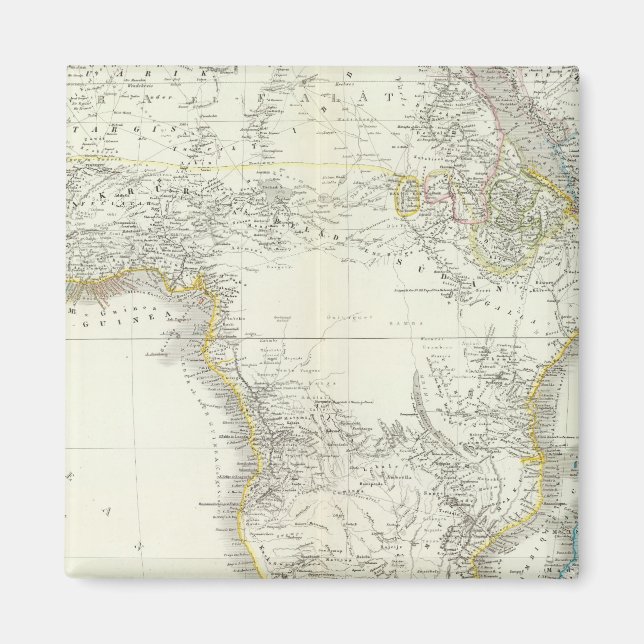 Afrika-Atlas-Karte Magnet (Vorne)